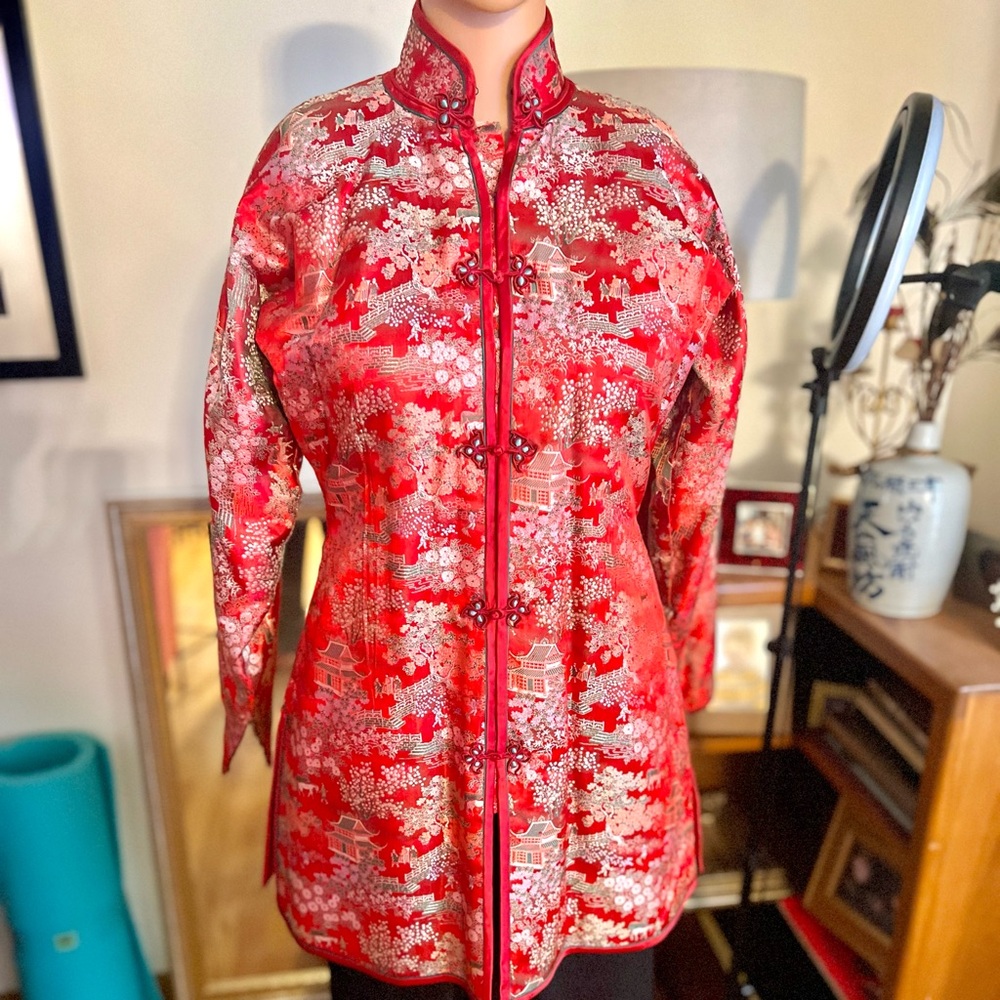 Vintage 1984 Handmade Chinese Silk Jacket